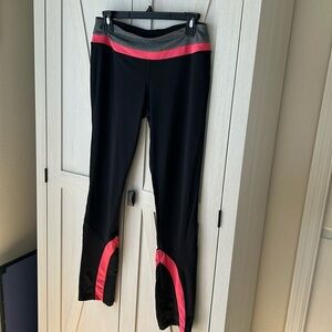 Free Spirit Black and Pink Track Pants Sz M